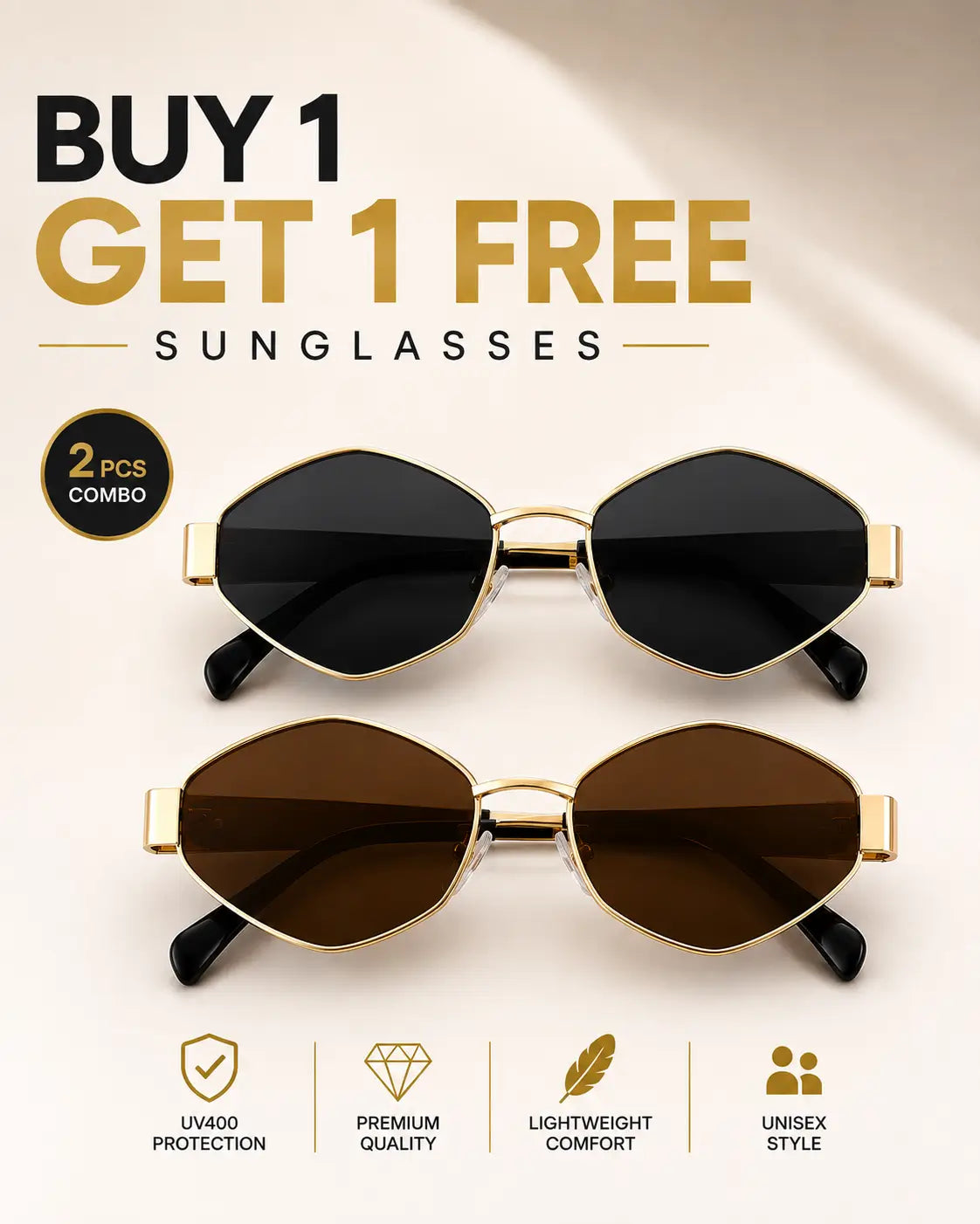 Oval Metal Frame Women's Fashion Glasses