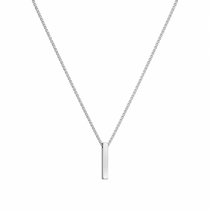 Bar Necklace Silver