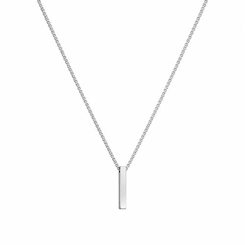 Bar Necklace Silver