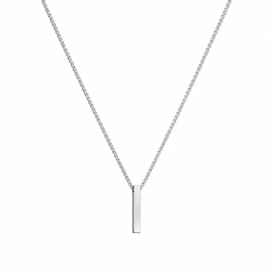 Bar Necklace Silver