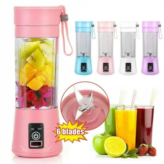 Juicer Blender 6 Blades USB Portable 380ml